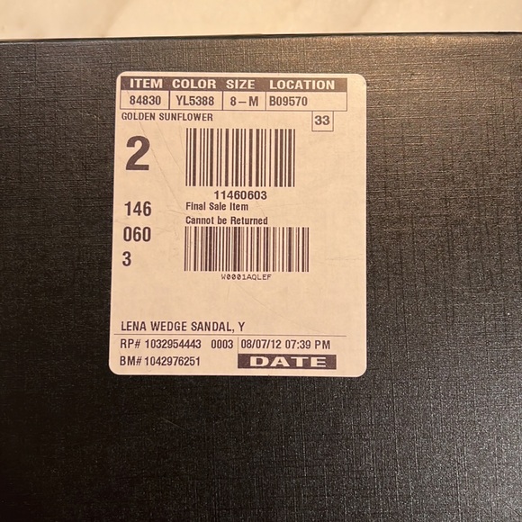 J.Crew New in Box Lena Wedges, Size 8 - Picture 7 of 7